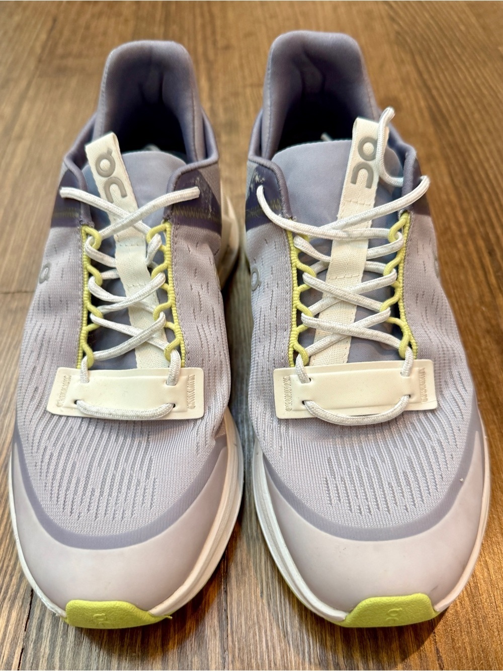 On Cloud Cloudnova Flux Women's Sneakers Gray Lavender Yellow Running Shoe Sz 7 - Picture 2 of 9